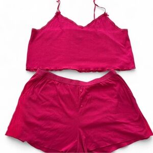 Paris Hilton Fuchsia Sleepwear Set